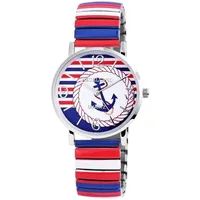 Excellanc Damen – Uhr Edelstahl Zugband Maritim Armbanduhr Analog