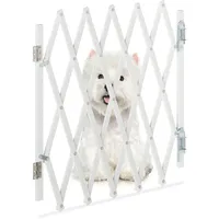 Relaxdays Hundeabsperrgitter, ausziehbar bis 96 cm, 48,5-60 cm hoch,