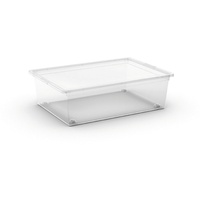 KIS Aufbewahrungsbox C L mit Deckel 4 Rollen Transparent