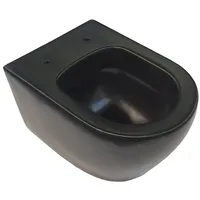Aloni Design Hänge-WC Schwarz Spülrandlos