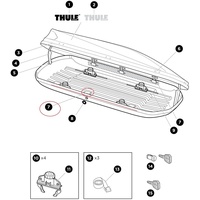 Thule Locking rail 2010 - 1150 mm Schließleiste für