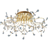 Hell LED-Deckenleuchte Crystal Alu, Eisen, Stahl & Metall Gold