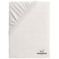 Sansibar Topperbezug SANSIBAR Jersey (BL 140x200 cm) - weiß