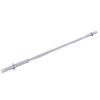 Gorilla Sports Langhantelstange Chrom 200 cm mit Sternverschluss silber|silber