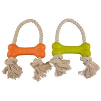 Duvo+ Hundespielzeug Eco Gummiknochen 30x18cm Kautschuk Bambus/Pflanzenfaser