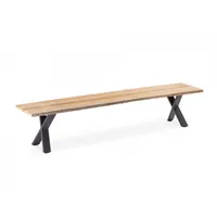 Niehoff Baumbank Solid X-Gestell Aluminium - 280 cm