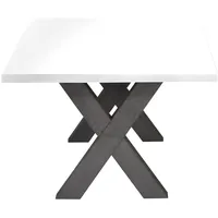 Roller Couchtisch - Graphit-weiß matt - X-Gestell - 120x70