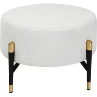 Kare DESIGN Hocker Pure 87074 Stoff Weiß