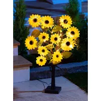 Spetebo Solar Baum mit Sonnenblumen - Höhe ca. 60