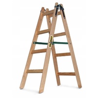 Drabest Doppelstufenleiter Holz 4 Sprossen