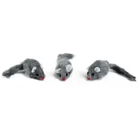 Beeztees Plüschmaus 5 cm grau