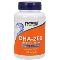 NOW Foods DHA-250, 250 DHA / 125 EPA 120