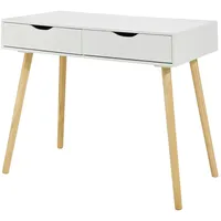 SoBuy Schreibtisch mit 2 Schubladen Arbeitszimmer, Schreibtische, Bürotische