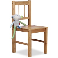 Relaxdays Deko Stuhl Bambus, braun