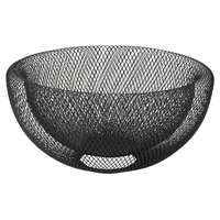 JUSTINUS Obstkorb 29,5 cm schwarz matt