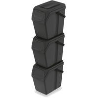 KEDEN Sortibox aus 100% recyceltem Kunststoff, schwarz,