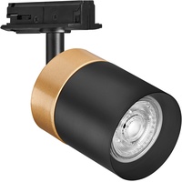 LEDVANCE TRACKLIGHT Schienensystem-Leuchtenkopf, gold/schwarz, mit GU10-Sockel, kann mit einfacher