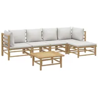 VidaXL Garten-Lounge-Set 6-tlg. braun