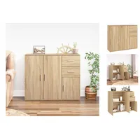 VidaXL Sideboard Sonoma-Eiche 91x29,5x75 cm Holzwerkstoff