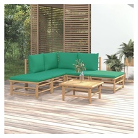 VidaXL Garten-Lounge-Set 6-tlg. braun/grün