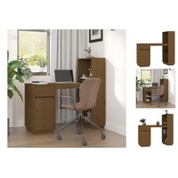 VidaXL Schreibtisch Honigbraun Kiefer massiv