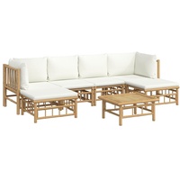 VidaXL Garten-Lounge-Set 7-tlg. braun/cremeweiß