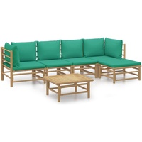 VidaXL Garten-Lounge-Set 6-tlg. braun/grün