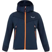 Salewa Kinder Agner Melange Hoodie Jacke (Größe 152, blau)