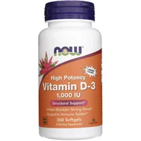 NOW Foods Vitamin D3 1000 IU 360 softgels
