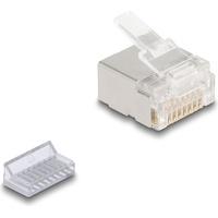 DeLock RJ45 Modularer Stecker Cat.6A für Slim und Flachbandkabel