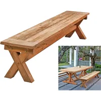 Garden Pleasure Gartenbank KISAR 940282 braun Holz 200,0 cm