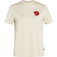 Fjällräven Damen Fox Boxy Logo Tee W, Chalk White,
