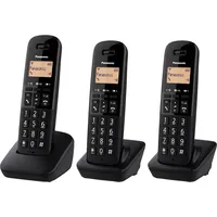 Panasonic Cordless Trio KX-TGB613JTB Schwarz