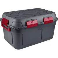 SUNWARE Sunware, Q-Line wasserdichte Aufbewahrungsbox 130L anthrazit rot (130