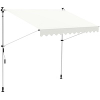 MuCoLa Klemmmarkise 300 cm Balkon Markise Sonnenschutz Terasse Fenstermarkise