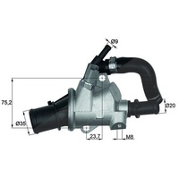 Mahle Thermostat, Kühlmittel [Hersteller-Nr. TI14588] für Alfa Romeo