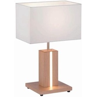 Just light. LED Tischleuchte, CCT, dimmbar, Holzoptik, weiß, H
