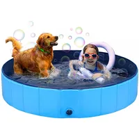 Sweetypet Faltbarer Hundepool mit rutschfestem Boden & Ablassventil, 80