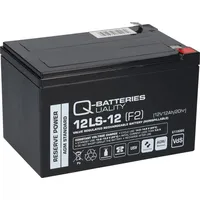 Q-Batteries 12LS-12 F2 12V 12Ah Blei-Vlies-Akku / AGM VRLA