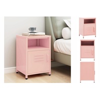 VidaXL Nachttisch Rosa 35x35x51 cm Stahl