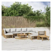 VidaXL Garten-Lounge-Set 12-tlg. braun