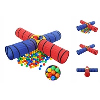 VidaXL Spieltunnel mit 250 Bällen Mehrfarbig