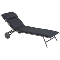 Lafuma Mobilier Gartenliege Miami II Stahl Dark Grey