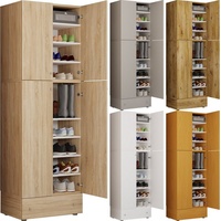 VCM XXL Schuhschrank Kleiderschrank Schrank Lona 9f A