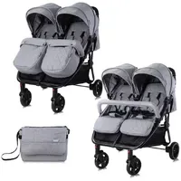 Lorelli Zwillingskinderwagen hellgrau