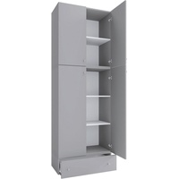 VCM Kleiderschrank Lona XXL Grau ca. 70x200x39 cm
