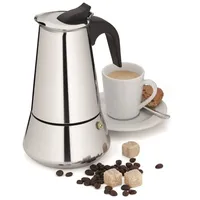 Kela 10601 Espressokanne, 6 Tassen, 350 ml, Induktionsgeeignet, 18/10