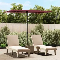 VidaXL Sonnenschirm mit Aluminium-Mast 2x1,5 m Bordeauxrot