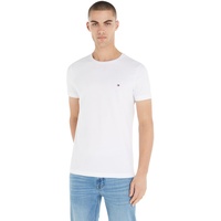 Tommy Hilfiger Core Stretch Slim Fit C Kurzarm-T-Shirt White