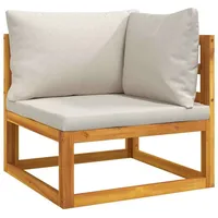 VidaXL Modular-Ecksofa Loungesofa grau/silber